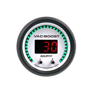 Picture of Autometer 52.4mm White Switchable 0 - 1600 PSI 0 - 110 BAR VacuumBoost Phantom Elite Digital Gauge