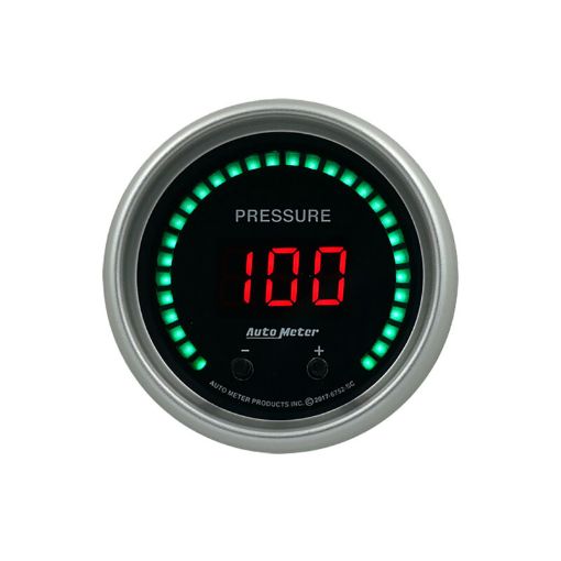 Picture of Autometer 52.4mm Black Switchable 0 - 1600 PSI0 - 110 BAR Fluid Pressure Sport - Comp Elite Digital Gauge