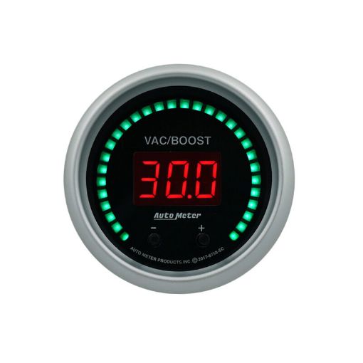 Picture of Autometer 52.4mm Black Switchable 0 - 1600 PSI 0 - 110 BAR VacuumBoost Sport - Comp Elite Digital Gauge