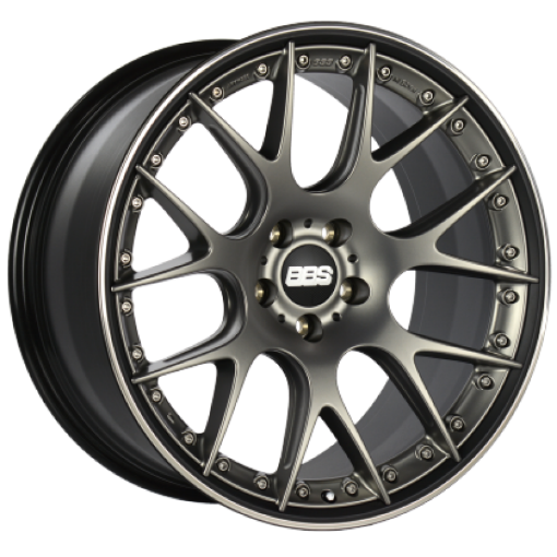 Picture of BBS CH - RII 20x9 5x112 ET30 CB66.5 Satin Platinum Center Black Lip Stainless Steel Rim Prot Wheel