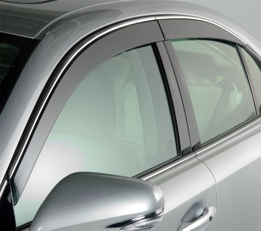 Picture of AVS 15 - 19 GMC Yukon XL15 - 19 Chevrolet Suburban Ventvisor Low Profile Window Deflectors 4pc - Chrome