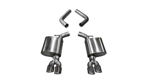 Picture of Corsa 15 - 23 Dodge Challenger 6.4L17 - 19 Challenger 5.7 Polished Sport Axle - Back Exhaust w3.5in Tips