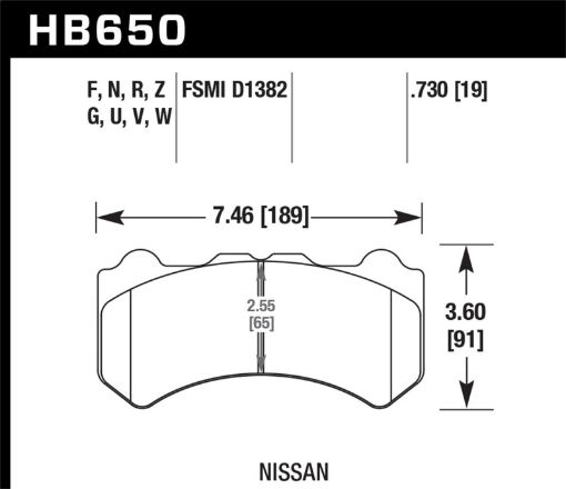 Picture of Hawk 09 - 11 Nissan GT - R HPS Street Front Brake Pads
