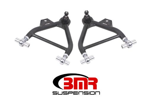 Picture of BMR 79 - 93 Mustang Lower A - Arms (Coilover Only) w Adj. Rod End Tall Ball Joint - Black Hammertone