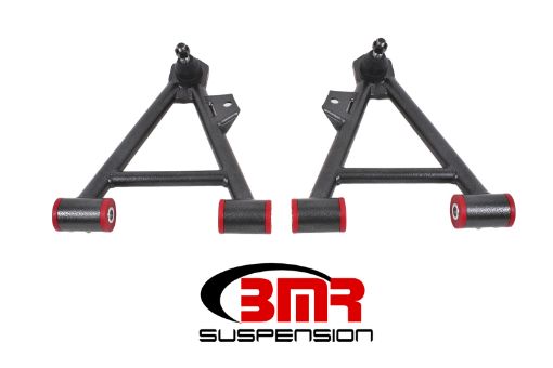 Picture of BMR 94 - 04 Mustang Lower Non - Adj. A - Arms (Coilover Only) w STD. Ball Joint (Poly) - Black Hammertone