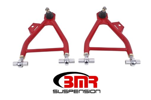 Picture of BMR 94 - 04 Mustang Lower A - Arms (Coilover Only) w Adj. Rod End and STD. Ball Joint - Red