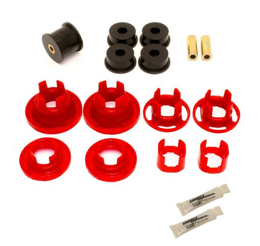 Picture of BMR 10 - 11 5th Gen Camaro Street Version Rear Cradle Bushing Kit (BK001 BK016) - BlackRed