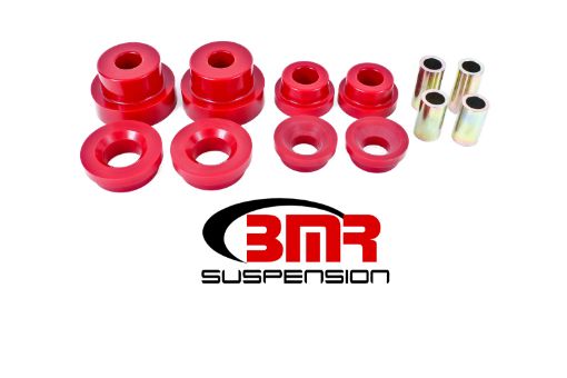 Picture of BMR 10 - 15 5th Gen Camaro Rear Cradle Pro Version Full Bushing Kit (Polyurethane) - Red