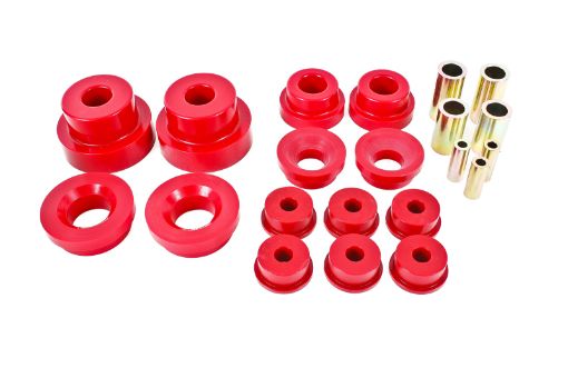 Picture of BMR 10 - 15 5th Gen Camaro Pro Version Rear Cradle Bushing Kit (BK024 BK029) - Red