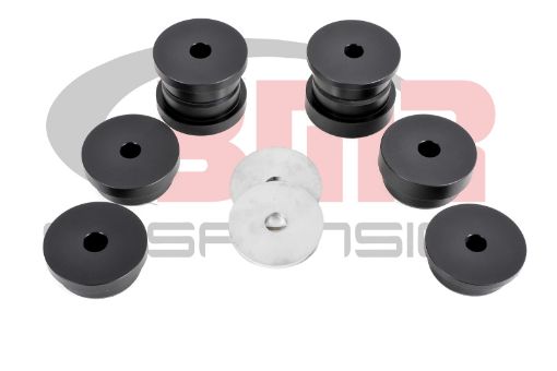 Picture of BMR 15 - 17 S550 Mustang Rear Cradle Bushing Kit (Delrin) - Black