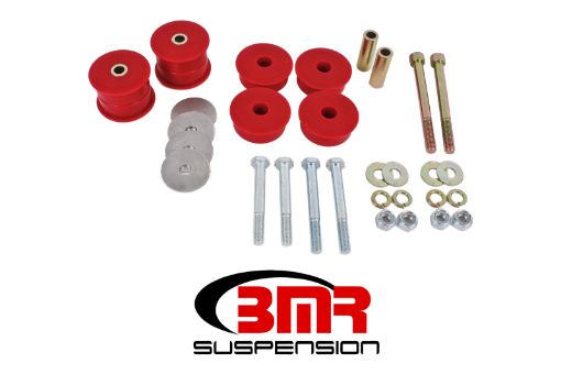 Picture of BMR 15 - 17 S550 Mustang Differential Bushing Kit (Polyurethane) - Red