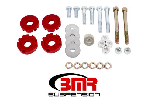 Picture of BMR 15 - 17 S550 Mustang Differential Lockout Bushing Kit (Polyurethane) - Red