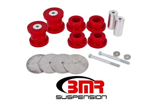 Picture of BMR 16 - 17 6th Gen Camaro Rear Cradle Bushing Kit (Polyurethane) - Red