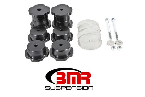 Picture of BMR 16 - 17 6th Gen Camaro Rear Cradle Bushing Kit (Delrin) - Black