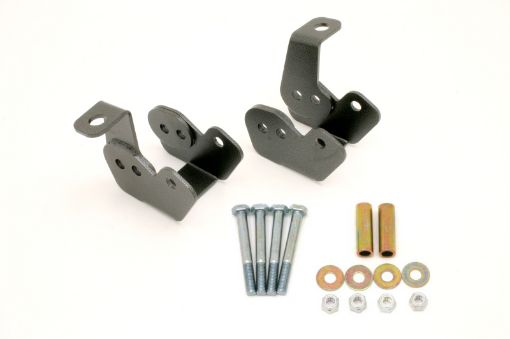Picture of BMR 82 - 02 3rd Gen F - Body Bolt - On Control Arm Relocation Brackets - Black Hammertone
