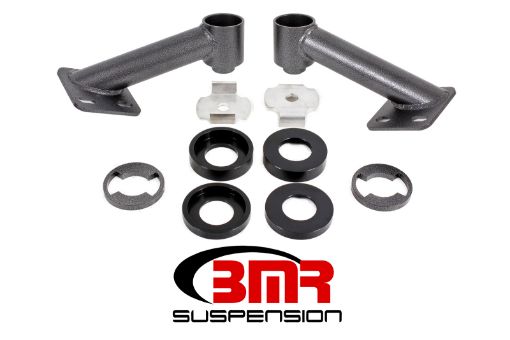 Picture of BMR 15 - 17 S550 Mustang Cradle Bushing Lockout Kit - Black Hammertone