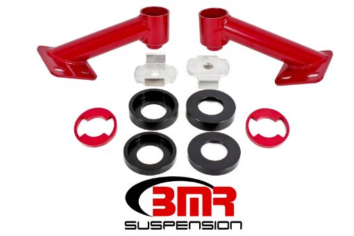 Picture of BMR 15 - 17 S550 Mustang Cradle Bushing Lockout Kit - Red