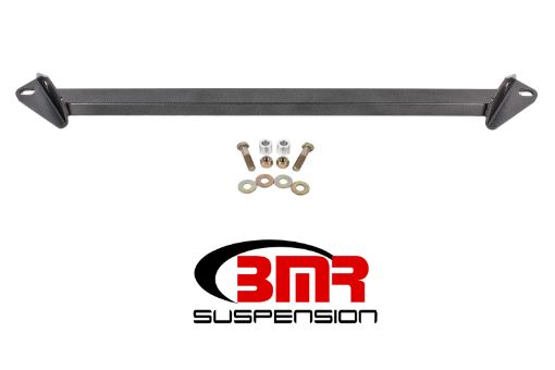 Picture of BMR 15 - 17 S550 Mustang Front 2 - Point Subframe Chassis Brace - Black Hammertone