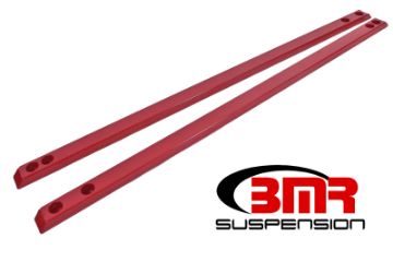 Picture of BMR 15 - 17 S550 Mustang Super Low Profile Chassis Jacking Rails - Red