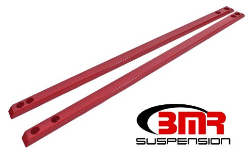 Picture of BMR 15 - 17 S550 Mustang Super Low Profile Chassis Jacking Rails - Red