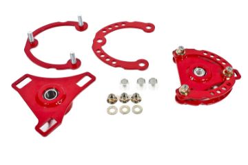 Picture of BMR 15 - 17 S550 Mustang Caster Camber Plates - Red
