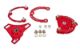 Picture of BMR 15 - 17 S550 Mustang Caster Camber Plates - Red