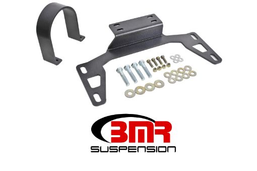 Picture of BMR 11 - 14 S197 Mustang Front Driveshaft Safety Loop - Black Hammertone