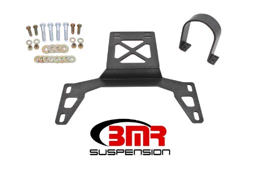 Picture of BMR 07 - 14 Shelby GT500 Front Driveshaft Safety Loop - Black Hammertone