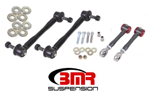Picture of BMR 16 - 17 6th Gen Camaro Front and Rear Sway Bar End Link Kit - Black Hammertone