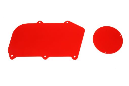 Picture of BMR 64 - 72 A - Body Heater Delete Panel Aluminum (Non - AC Vehicles Only) - Red
