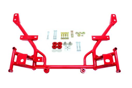Picture of BMR 05 - 14 S197 Mustang K - Member w 12in Lowered Motor Mounts and STD. Rack Mounts - Red