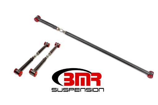 Picture of BMR 82 - 02 3rd Gen F - Body On - Car Adj. Rear Suspension Kit (Polyurethane) - Black Hammertone