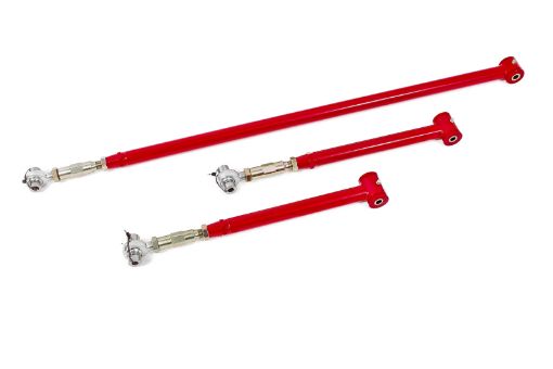 Picture of BMR 82 - 02 3rd Gen F - Body On - Car Adj. Rear Suspension Kit PolyRod End - Red