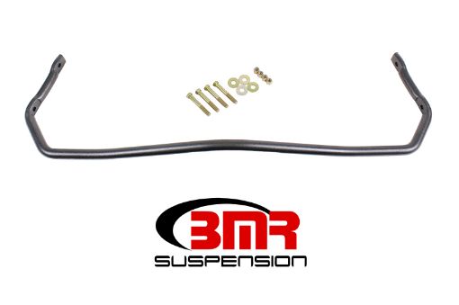 Picture of BMR 78 - 87 G - Body Rear Solid 1.0in Sway Bar Kit - Black Hammertone