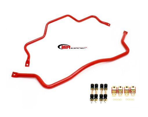 Picture of BMR 93 - 02 F - Body Front Rear Sway Bar Kit w Bushings - Red