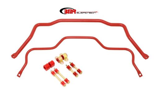 Picture of BMR 82 - 82 3rd Gen F - Body Front Rear Sway Bar Kit w Bushings - Red