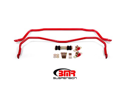 Picture of BMR 64 - 72 A - Body Front Rear Sway Bar Kit w Bushings - Red