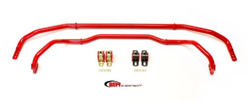 Picture of BMR 13 - 15 5th Gen Camaro Front Rear Sway Bar Kit w Bushings - Red