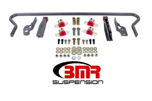 Picture of BMR 11 - 14 S197 Mustang Rear Hollow 25mm Adj. Sway Bar Kit w Bushings - Black Hammertone