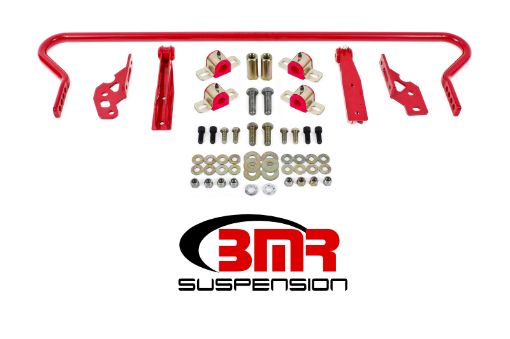 Picture of BMR 11 - 14 S197 Mustang Rear Hollow 25mm Adj. Sway Bar Kit w Bushings - Red