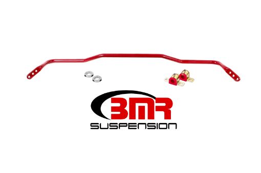 Picture of BMR 15 - 17 S550 Mustang Rear Hollow 25mm 3 - Hole Adj. Sway Bar Kit - Red