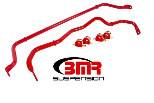 Picture of BMR 16 - 17 6th Gen Camaro Front Rear Sway Bar Kit w Bushings - Red