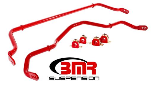 Picture of BMR 16 - 17 6th Gen Camaro Front Rear Sway Bar Kit w Bushings - Red