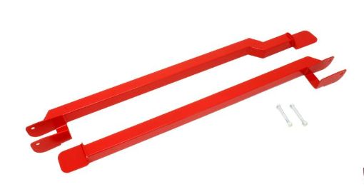 Picture of BMR 93 - 02 F - Body Non - Convertible Weld - On Boxed Subframe Connectors - Red