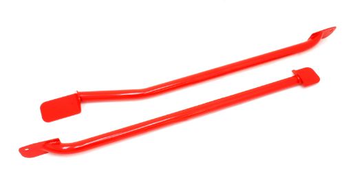 Picture of BMR 93 - 02 F - Body Non - Convertible Weld - On Tubular Subframe Connectors - Red