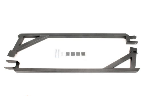 Picture of BMR 82 - 82 3rd Gen F - Body Weld - On Boxed Subframe Connectors (Inside Frame Exhaust) - Black Hammertone