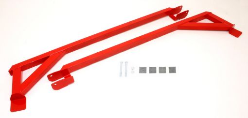 Picture of BMR 82 - 82 3rd Gen F - Body Weld - On Boxed Subframe Connectors (Inside Frame Exhaust) - Red