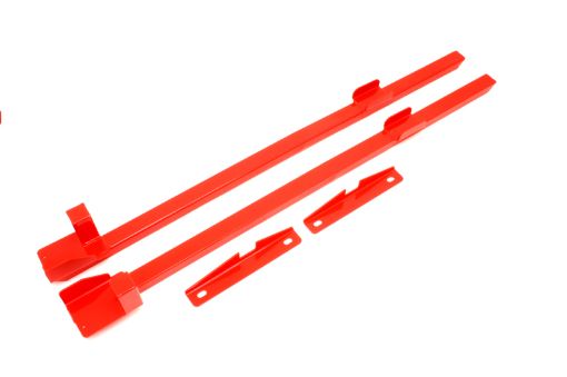 Picture of BMR 79 - 93 Fox Mustang Hardtop Only Weld - On Boxed Premium Subframe Connectors - Red