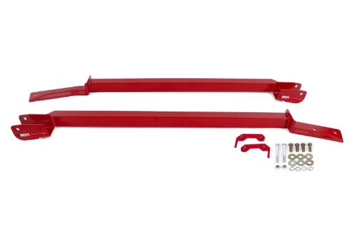 Picture of BMR 93 - 02 F - Body Non - Convertible Bolt - On Boxed Subframe Connectors - Red