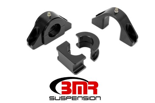 Picture of BMR Universal 1.375in Billet Aluminum Sway Bar Mount Mount (Delrin) - Black